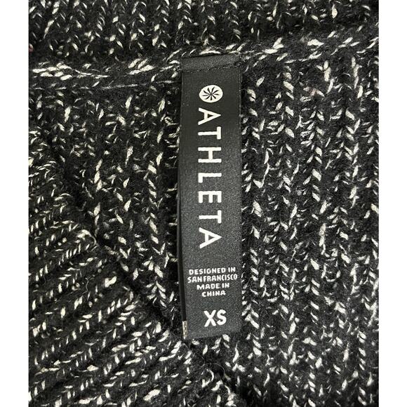 Athleta Shasta V-Neck Marled Wool Blend Pullover Sweater Side Slit Size XS - Picture 7 of 8